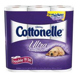 UPC 036000452587 product image for Kleenex(R) COTTONELLE(R) 2-Ply Bathroom Tissue, 451 Sheets Per Roll, Case Of 18  | upcitemdb.com