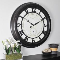 UPC 083934256675 product image for FirsTime(R) Big Gig Round Wall Clock, 22 1/2in., Oil-Rubbed Bronze | upcitemdb.com