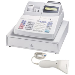 sharp cash register with scanner