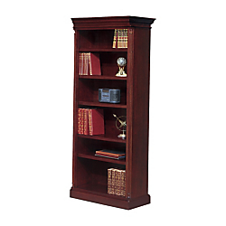 DMI (R) Keswick Collection Right-Hand-Facing Bookcase, 6 Shelves, 80in.H x 33 4\/5in.W x 16in.D, English Cherry