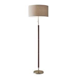 Adesso Hamilton Floor Lamp - Brown