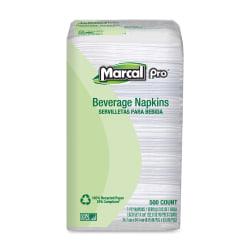 UPC 043032000273 product image for Marcal(R) 100% Recycled Beverage Napkins, Single-Ply, Pack Of 500 | upcitemdb.com