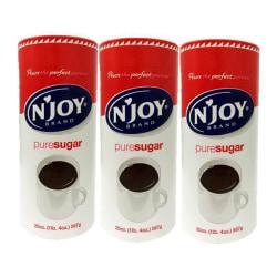 Quill Brand(r) Pure Sugar Value Pack by N'Joy(r), 20 oz. Canister, 3/Pack