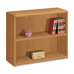 HON (R) 10700 Series (TM) Prestigious Laminate 2-Shelf Bookcase, 29 5\/8in.H x 36in.W x 13 1\/8in.D, Harvest Cherry