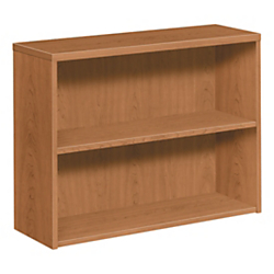HON (R) 10500 Series (TM) 2-Shelf Bookcase, 29 5\/8in.H x 36in.W x 13 1\/8in.D, Harvest Cherry