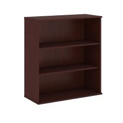 Bush Business Furniture Bookcase, 3 Shelves, 48in.H x 35 3\/4in.W x 15 1\/2in.D, Harvest Cherry, Standard Delivery Service