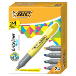 UPC 070330341265 product image for BIC(R) Brite Liner(R) Highlighters, Chisel Point, Yellow, Box Of 24 | upcitemdb.com