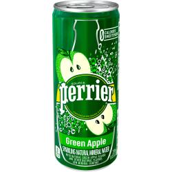 UPC 074780446822 product image for Perrier Flavored Sparkling Mineral Water, Green Apple, 8.45 Oz, Pack Of 30 Slim  | upcitemdb.com
