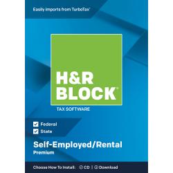 UPC 735290106445 product image for HR Block(R) Premium 2018 Self-Employed/Rental Property Owners Tax Software, Trad | upcitemdb.com