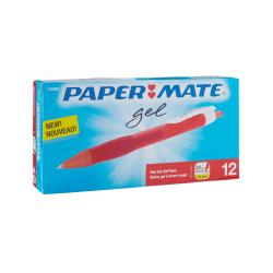 UPC 071641011250 product image for Paper Mate(R) Retractable Gel Pens, 1.0 mm, Bold Point, Red Barrel, Red Ink, Pac | upcitemdb.com