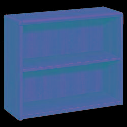 HON (R) 10700 Series Laminate Bookcase, 2 Shelves, 29 1\/2in.H x 36in.W x 13 1\/8in.D, Cognac