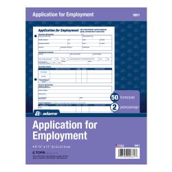 upc 087958196610 adams r application for employment bilingual