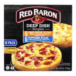 Red baron pizza&sides pepperoni pizza&breaded mozzarella sticks (072180567970)
